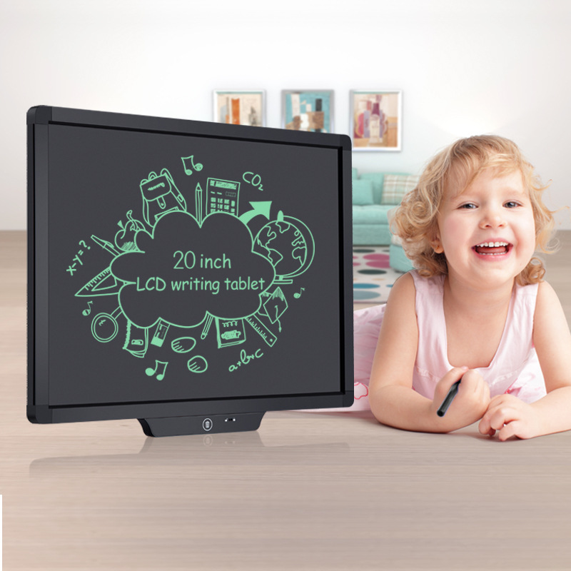 20寸液晶黑板带锁液晶电子手写板家庭小黑板办公会议手写板