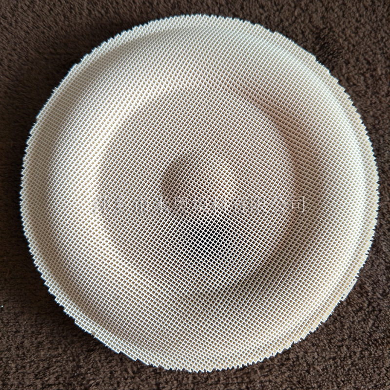 液化气灶用红外线陶瓷板　方孔陶瓷片 直径158mm弧形陶瓷板厂家