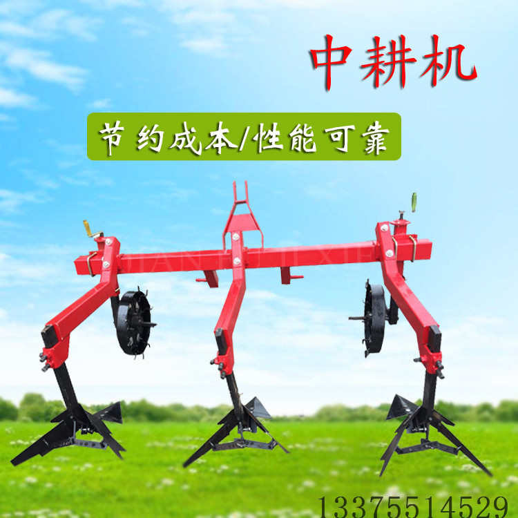 厂家供应四轮拖拉机带中耕机玉米大豆出苗后中耕除草作业耕地
