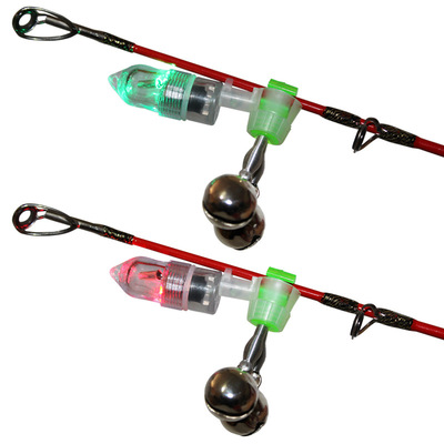Fishing induction lamp LED Electronics Noctilucent Small bell Sea pole Alarm Warning lights Spiral flash light fishing gear