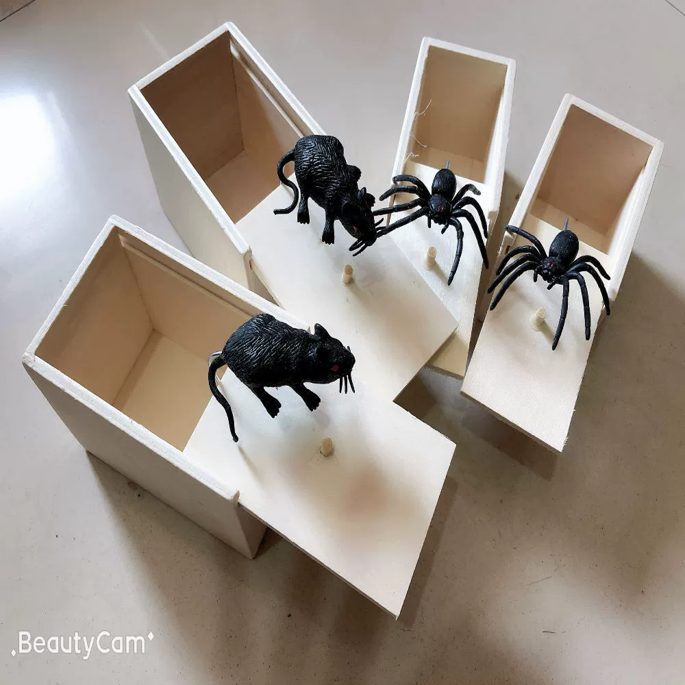 Игрушка, деревянная коробка, паук