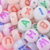 Acrylic glowing beads with letters, children's tools set, European style, English letters, early education