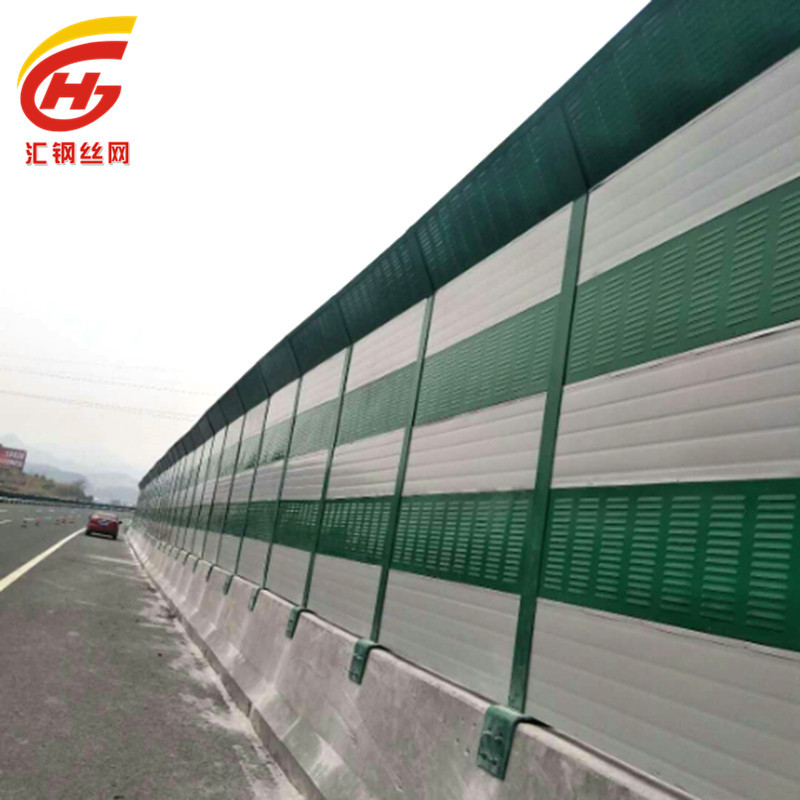 住宅小区声屏障吸音板金属百叶降噪隔音墙 高速公路道路声屏障 阿里巴巴 