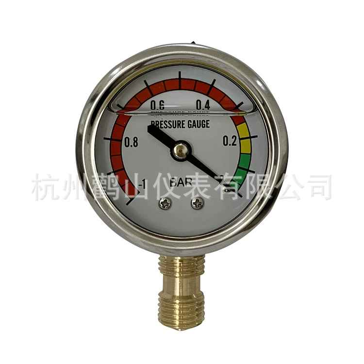 Ударопрочный манометр YN50, 50 мм, манометр с пропиткой масла, маслонаполненный, ударопрочный манометр, прямые продажи с фабрики инструментов Dangshan