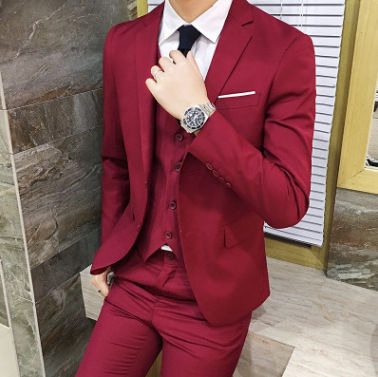 New fast selling small suit men's self-cultivation Korean version wedding bridegroom's dress suit men's single suit coat men's wholesale