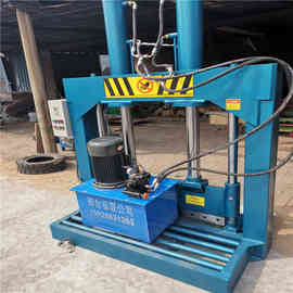 低价批发塑料纸筒切料机 塑料大蓝桶液压铡断机 生橡胶裁胶机图片