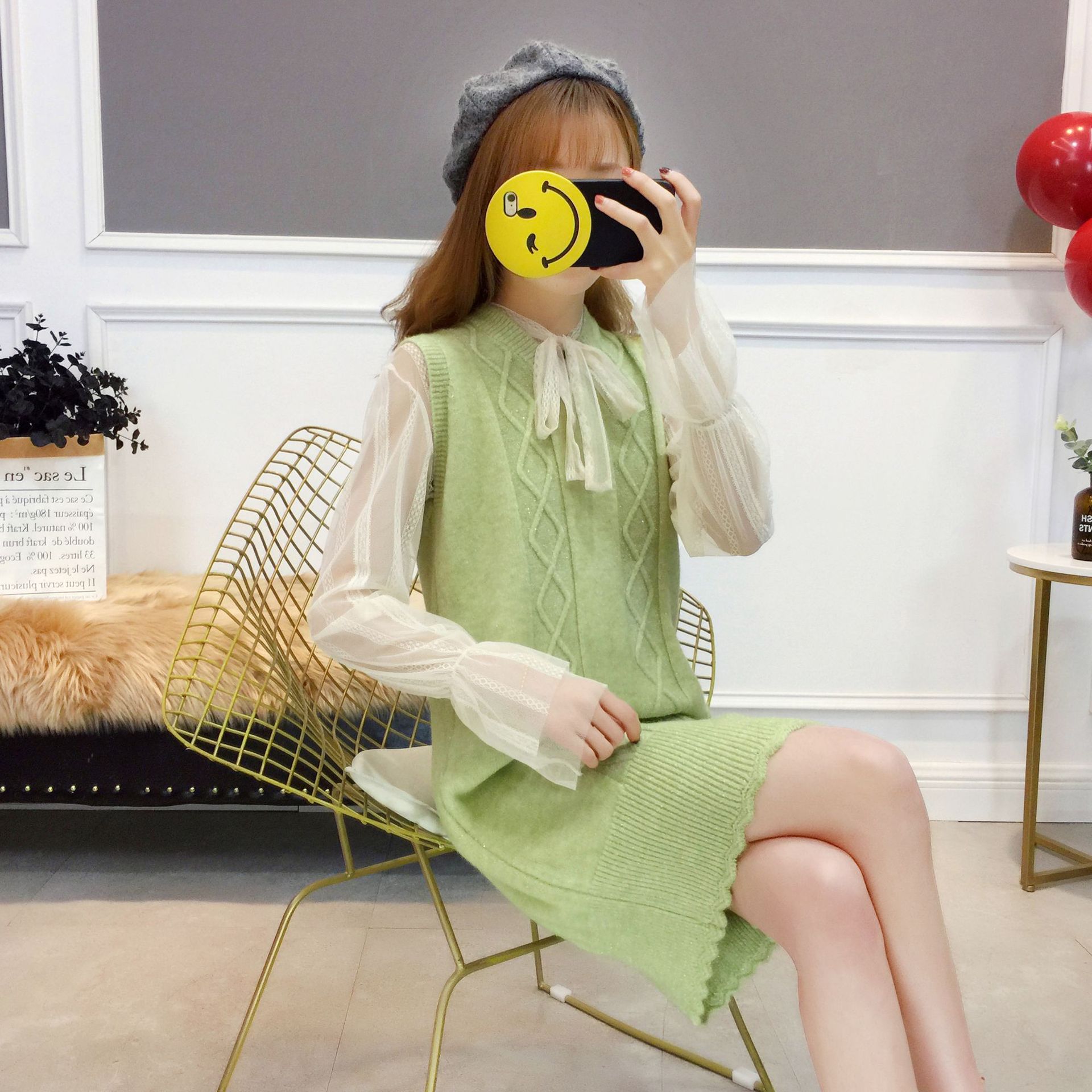 Gilet femme en Mélange de coton - Ref 3316901 Image 9