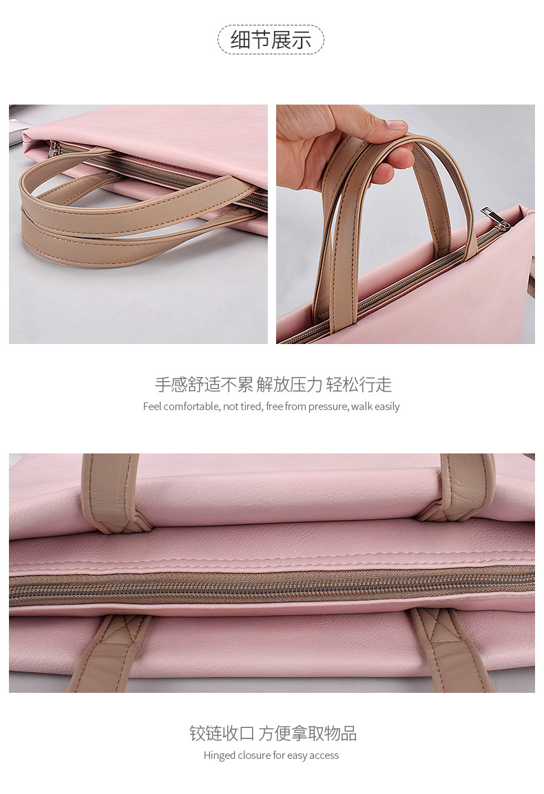 Wholesale portable laptop bags, single-shoulder bags, briefcases, 1345.6-inch fashionable laptops with logo printing available undefined