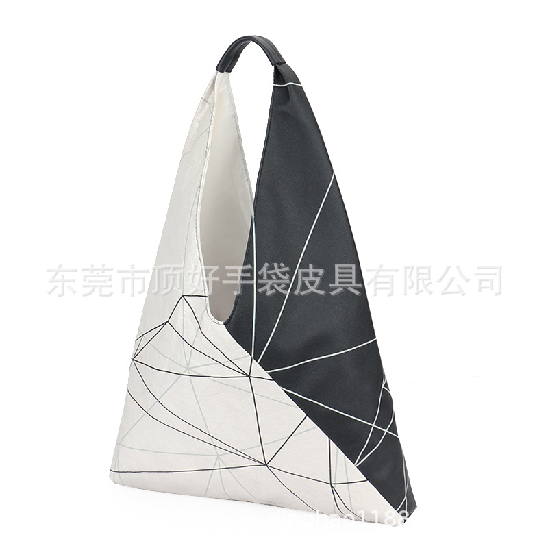 新款创意洗水杜邦纸手提袋 时尚拼接Tyvek购物袋 高档礼品袋