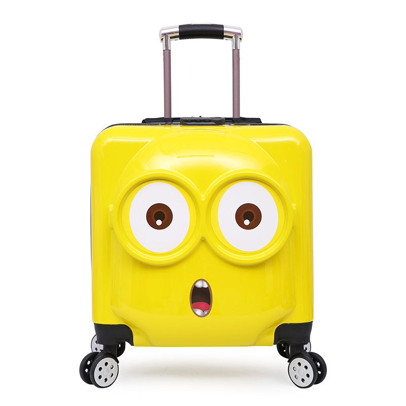 Boarding case Universal wheel Lockbox children Draw bar box Little Bear pull rod children KT Cartoon Draw bar box student