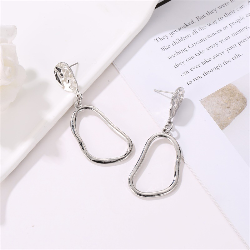 Earrings Hollow Irregular Fit Earrings Earrings Environmental Protection Electroplating Earrings display picture 3