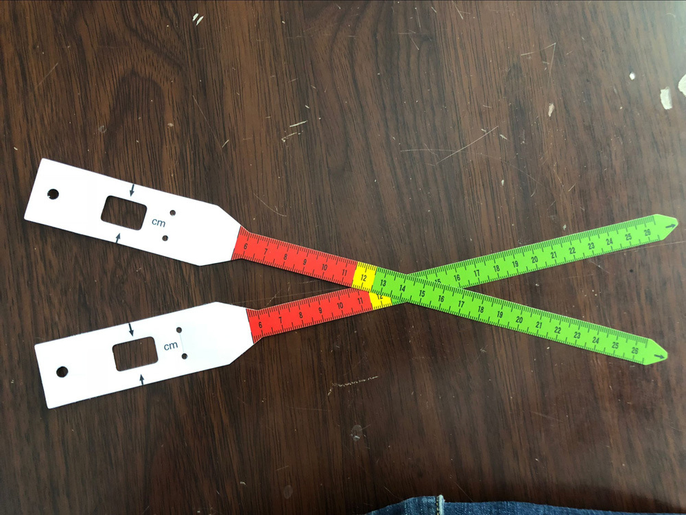 Impresión UV cinta de brazo de comercio exterior regla de plástico suave niños circunferencia de la cabeza infantil Regla de medición regla de la circunferencia del brazo