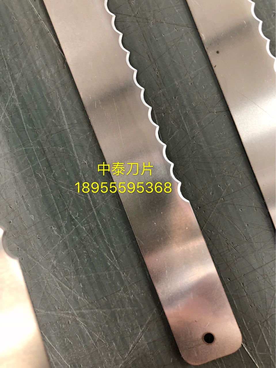 Рыбное филе лезвие лезвие зубчатый нож косого режущего рыбного станка лезвие квашеной капусты режущее лезвие косого рыбного филе