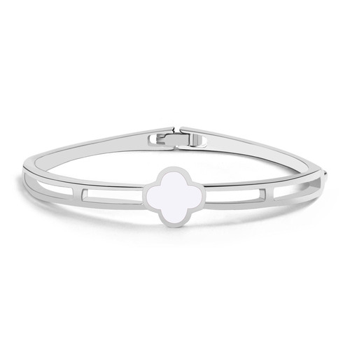 Jewelry hollowed-out clover bracelet European and American style women's jewelry accessories livestreaming stall supply fashionable bracelets