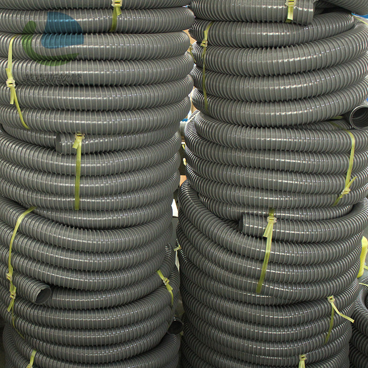 PVC塑筋管 吸尘软管 PVC排水管 方骨塑筋螺旋管 灰色白色可选