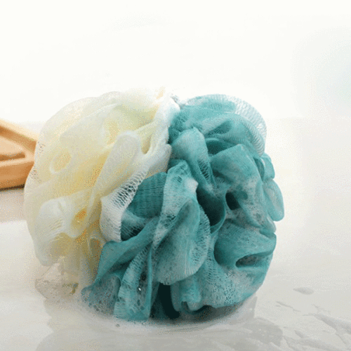 Two-color bath ball, colorful adult bath ball, bath rub, color matching bath ball, bath flower toiletries