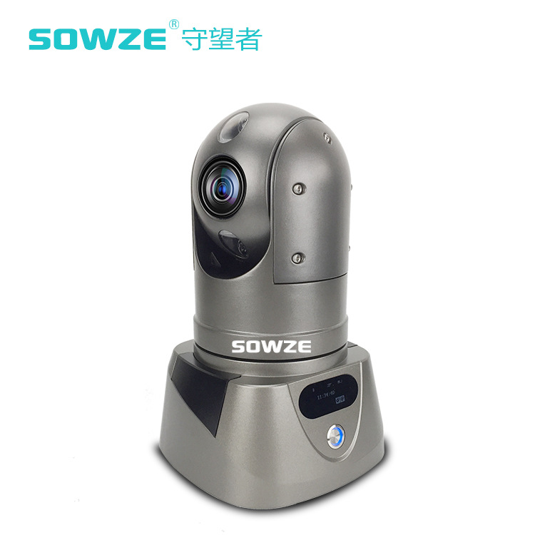 帶藍牙對講功能4G布控球 支持2張SD卡4G雲台攝像機 OLED布控球