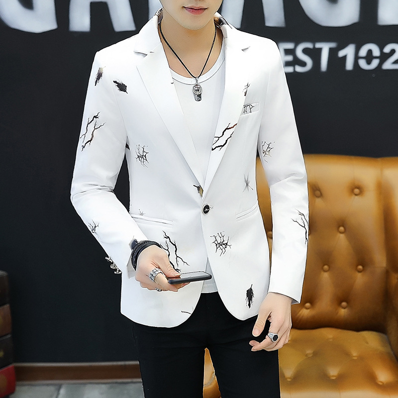 Suit jacket male Korean version of the t...