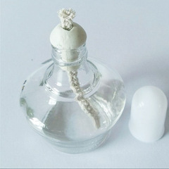 Glass Alcohol Lamp Set (250ml, 150ml, 60ml, 30ml) - Full Set of Glass Heated Alcohol Lamps, Includes Wicks and Plastic Lids