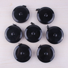 Black tape measure clothing inches mini portable flexible ruler 1.5 meters foreign trade plastic tape measure with logo printing