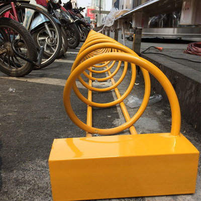 供應碳素鋼螺旋式停車架可以停放自行車電動車摩托車