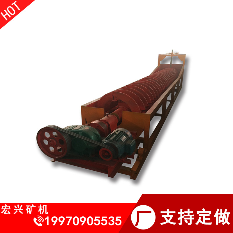 河北邢台直供大型螺旋洗砂机FG1200型螺旋洗矿机石粉分离工艺流程