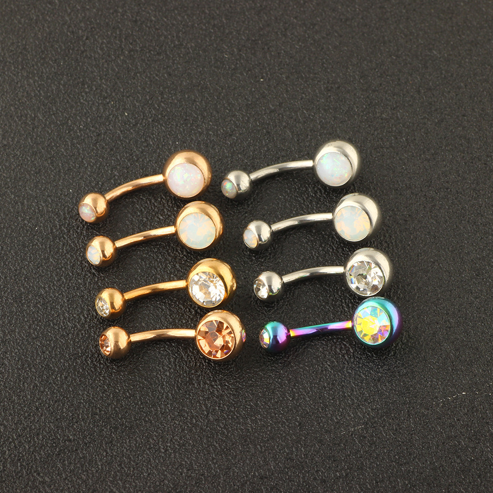 Stylish Stainless Steel Navel Ring Dangle Belly Button Piercing Jewelry Set for Women detail image 7