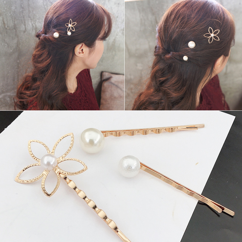 Korean Five-leaf Petal Wave Hair Clip Set display picture 1