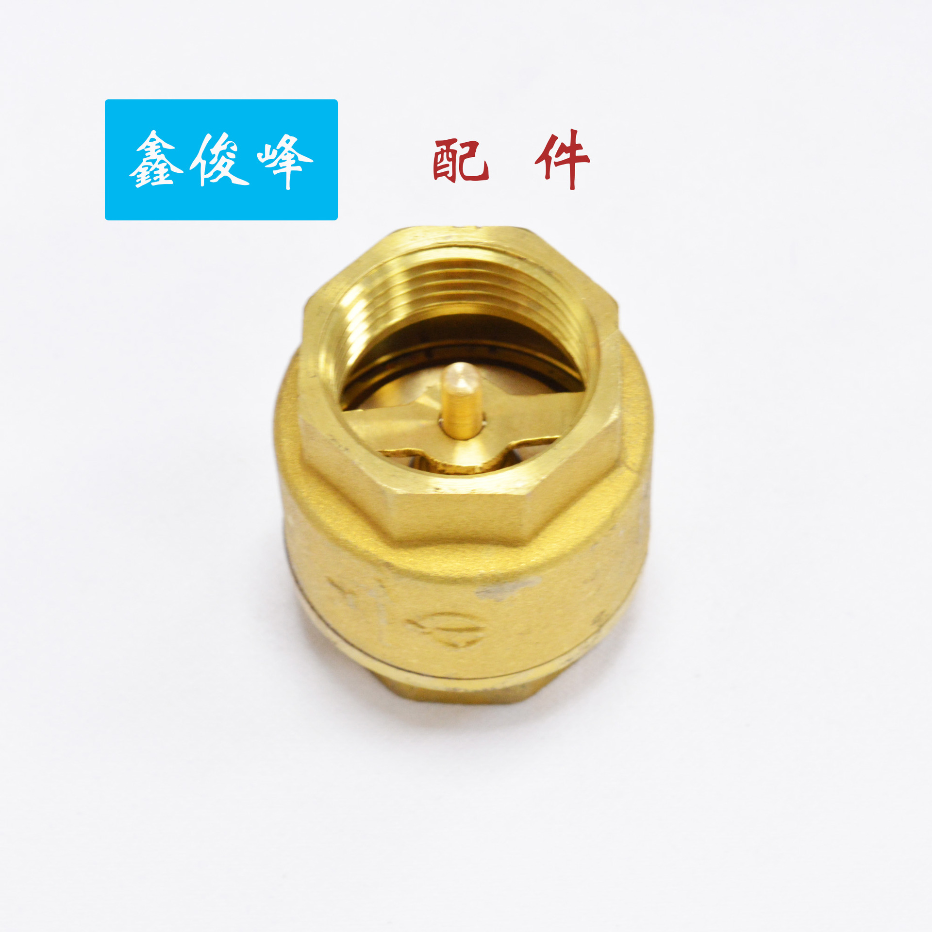 自产自销加厚立式止回阀黄铜针式单向直通阀弹簧锻压止逆阀