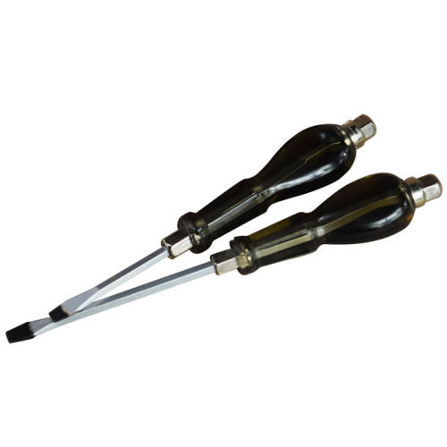 Wholesale through-core screwdriver, industrial-grade screwdriver, eleven-character screwdriver, flat-head plum blossom knockable bit, hardware tool