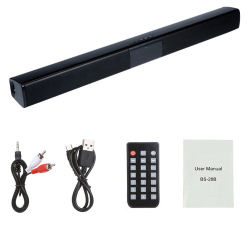 BS-28B Sound Blaster Bluetooth Speaker Wireless Plug-in Card Long Stereo TV TV Speaker Foreign Trade Platform