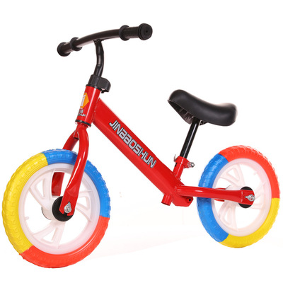 兒童兩輪平衡車滑行車12寸2-3-6歲二輪平衡無腳踏學步車壹件代發