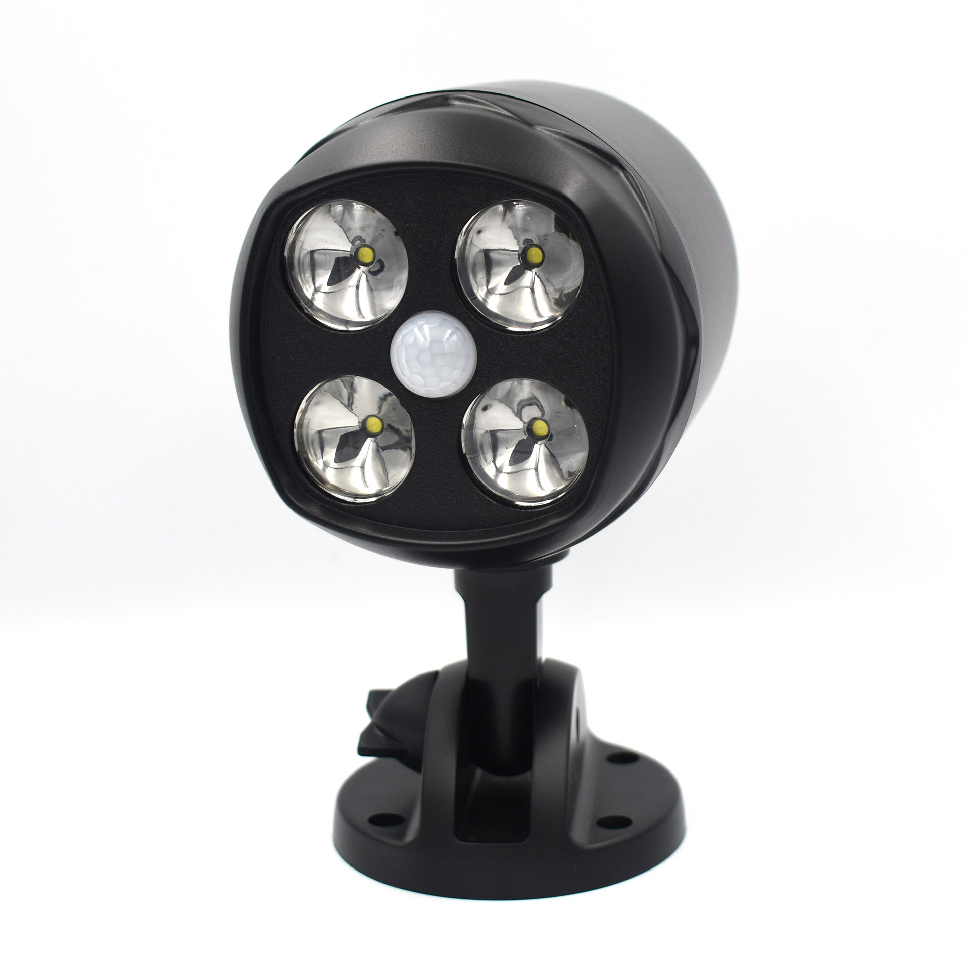 4LED人体感应户外防水照明灯电池款旋转投射壁灯庭院|ru