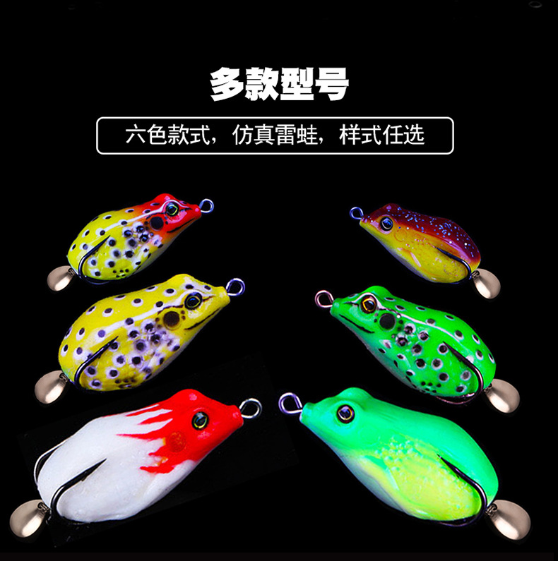 Floating Frogs Lures Soft Plastic Frog Baits Fresh Water Bass Swimbait Tackle Gear