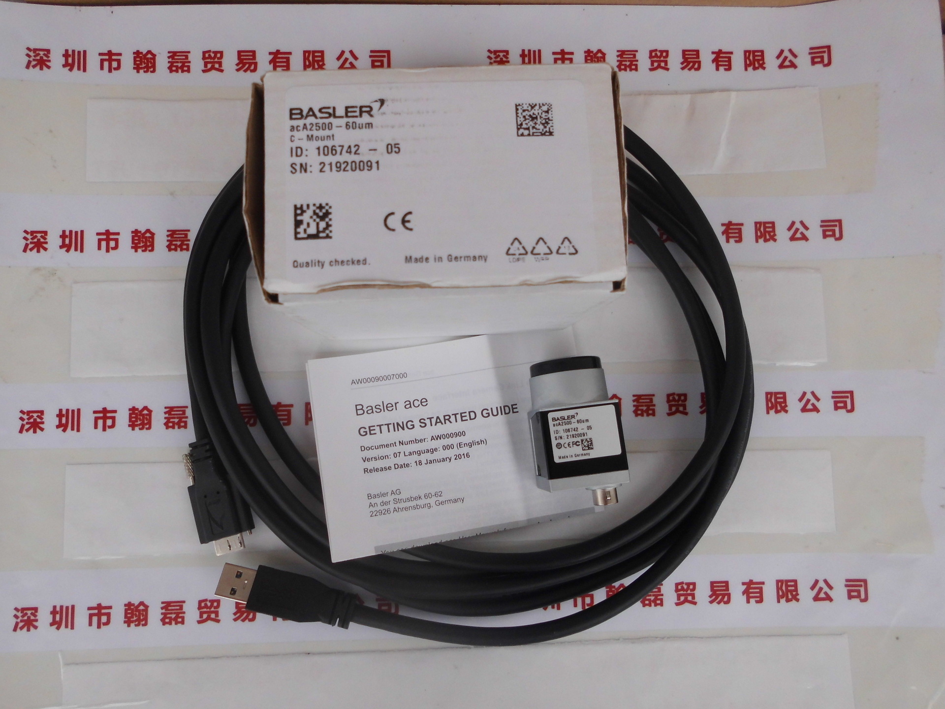 工业相机 BASLER巴斯勒 acA2500-60um