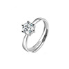 俊利 Jewelry, fashionable wedding ring, zirconium, silver 925 sample, one carat diamond, wholesale