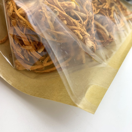 Manufacturer's kraft paper bag, self-sealing bag, food packaging bag, tea sealing bag, dog food packaging bag 