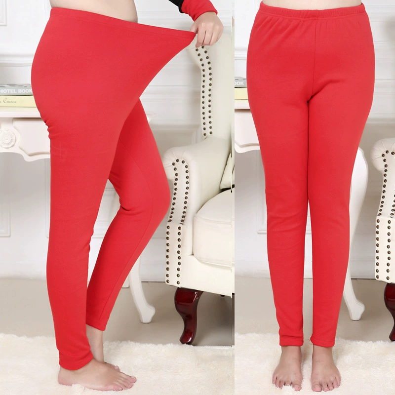 200 кг талия 3 фута 4 фута толстые флисовые толстые женские красные теплые брюки Life year, эластичные леггинсы с высокой талией плюс толстые