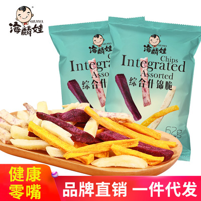 综合什锦脆袋装60g*3 海麟娃VF脱水果蔬混合装 3包一件代发品牌|ms