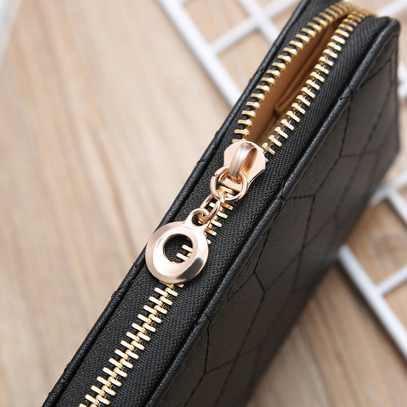 121g Weight Polyester Lining Material Zipper Closure Type Business Occasion Pu Leather Material Solid Color Pattern Women'S Gender Square Shape Rose Red, Red, Gold, Silver, Black Color Nihaojewelry Wholesale Accessories New Fashion Sewing Thread Geometric Pattern Clutch 5