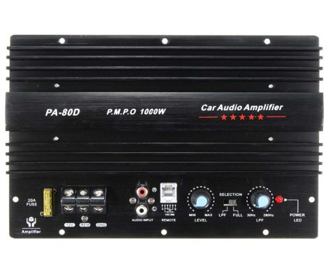 Car 10 inch 12 inch subwoofer power amplifier motherboard 12V high power car audio PA-80D power amplifier board 1000W