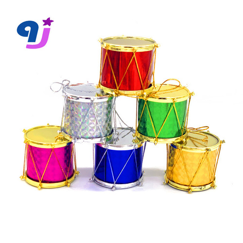 Christmas snare drum, Christmas decorations, thunder-colored snare drum, Christmas decorations, package tree accessories, factory direct sales