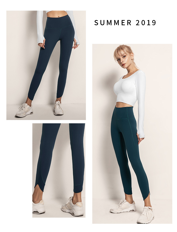 high-waist pocket yoga trousers  NSDS13477