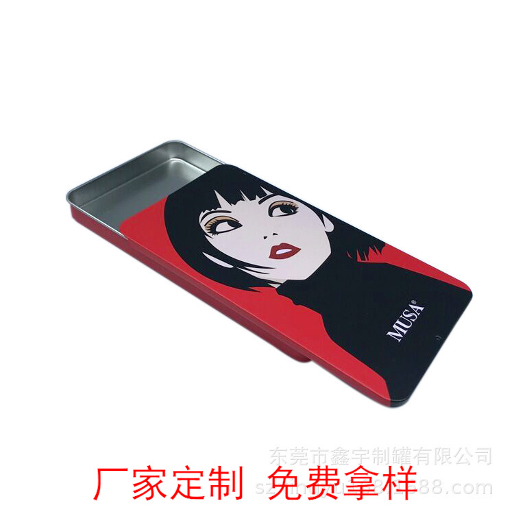 轴承手机配件铁盒包装，马口铁鞋油推拉式铁罐批发