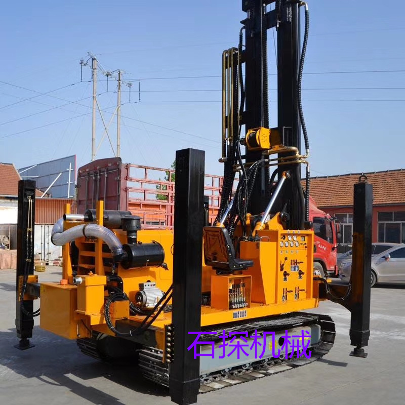 厂家供应家用300米气动履带打井机高效率液压地质勘探钻机