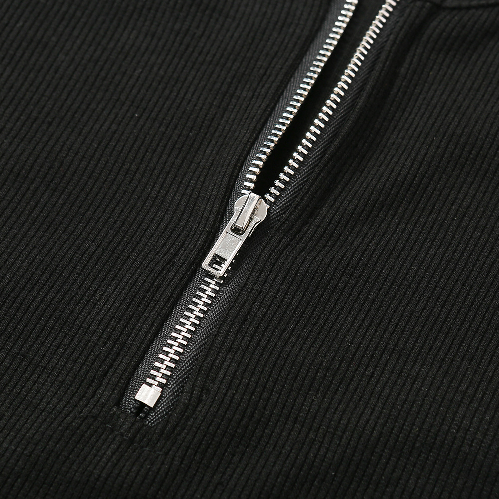 Full Sleeve Regular Zipper Low Cut Bodysuit