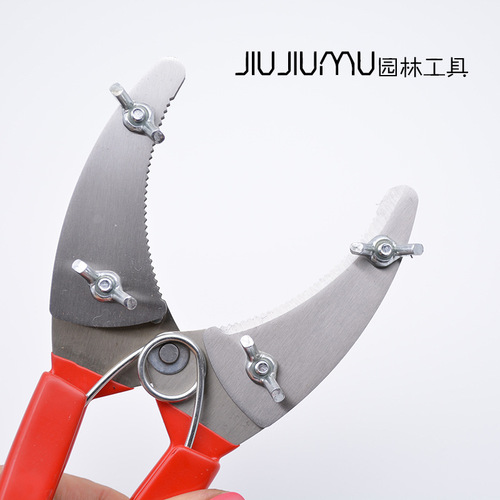 Stainless steel double-piece girdling scissors, garden scissors, gardening tool scissors, grafting knife, girdling scissors, fruit tree scissors