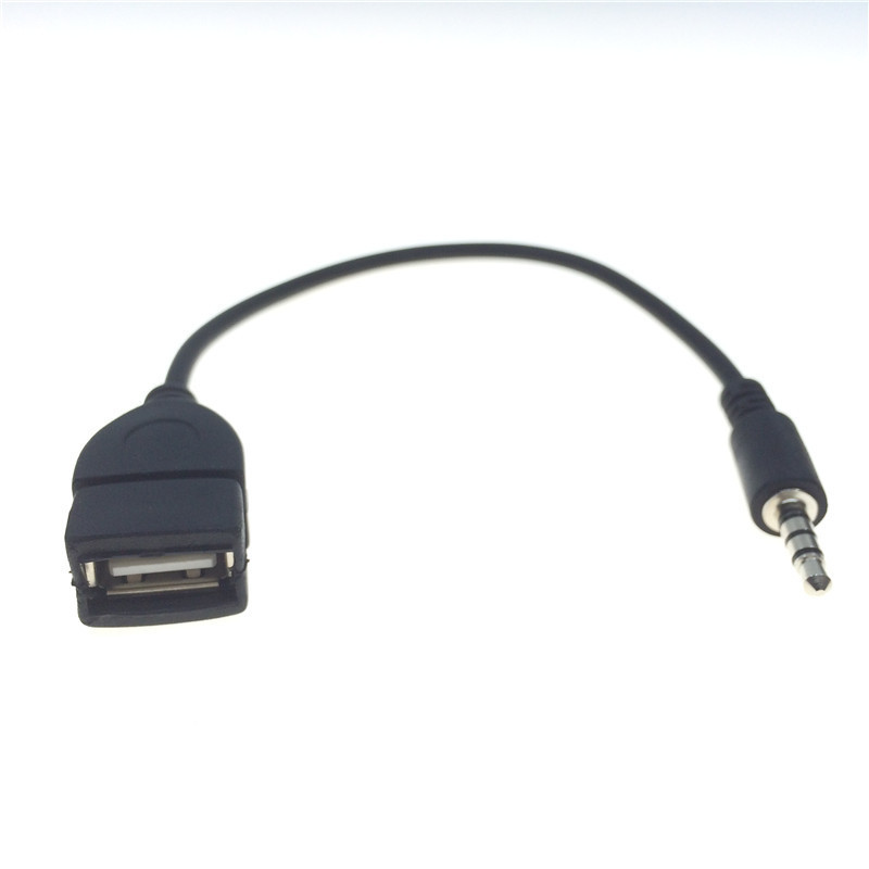 USB to 3.5 to usb audio cable mp3 ipod charging cable car adapter cable earphone AUX car audio cable
