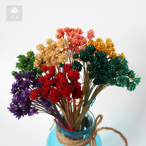 Preserved flower material color gift box with dried flowers small bouquet home flower arrangement diy preserved flower gift box material