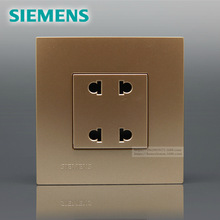 SIEMENS 灵致Aizo（香槟金）二二极扁圆两用插座5UB0822-3NC3